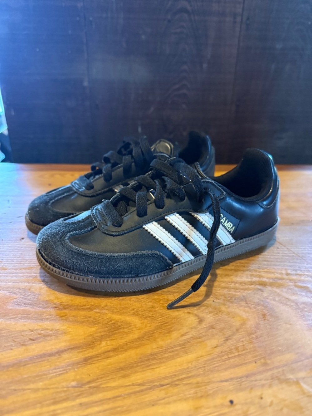 adidas Kids Black and White Samba Sneakers